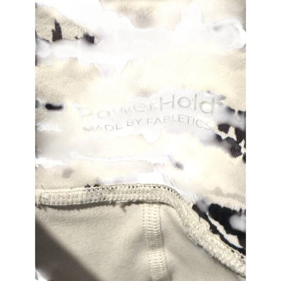 Fabletics PowerHold High-Waisted Leggings – Black & White Pattern – Size Small - Picture 4 of 4